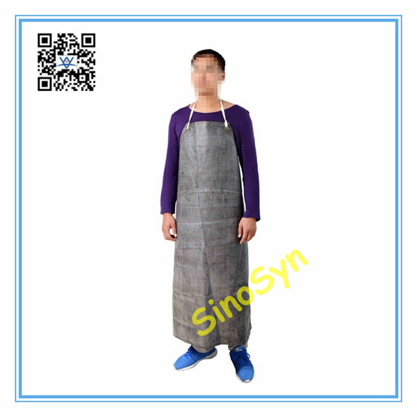 FQ1738 CR Neoprene Acid-Proof Anti-static Apron Working Safty Protective Waterproof 48inch--Black